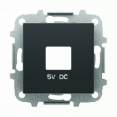 SKY Накладка для механизмов зарядного устройства USB, арт.8185, чёрный бархат